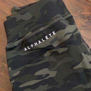 Alphalethe Green Camo Jogger